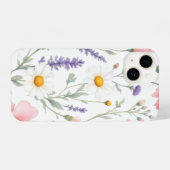Floral Bliss: Artistic Flower Pattern Mobiel Hoesj iPhone Hoesje (Achterkant horizontaal)