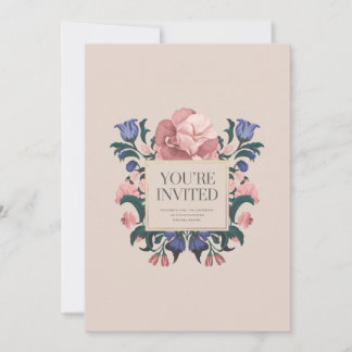 Floral Bliss Invitation Kaart