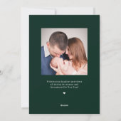 Floral Bliss Kerstvakantie fotokaart Feestdagenkaart (Achterkant)