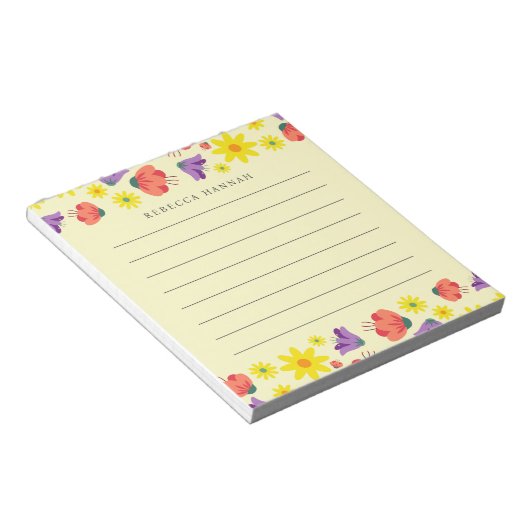 Floral Blocnote (Schuin)