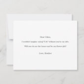 Floral Bloemenmeisje Card Kaart (Achterkant)