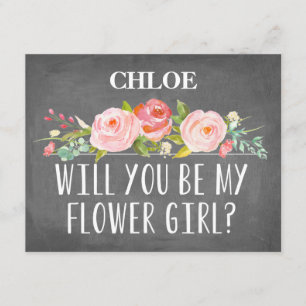 Floral Bloemenmeisje Card Kaart