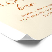 Floral Bloom Bar Digitaal bord Poster (Hoek)