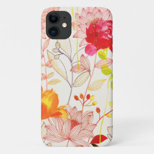 Floral Bloom Blush Gold Sun Pink Waterverf Case-Mate iPhone Case