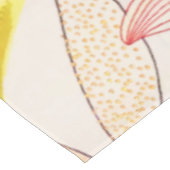 Floral Bloom Blush Gold Sun Pink Waterverf Tafelkleed (Gekanteld)