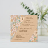 Floral Bloom Bridal Shower Kaart (Staand voorkant)