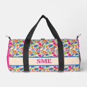 Floral Bloom Bright Garden Botanical Weekend Bag Plunjezak (Voorkant)