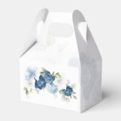 Floral Bloom Dusty Blue Eucalyptus Botanical Bedankdoosjes (Achterkant)