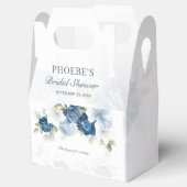 Floral Bloom Dusty Blue Eucalyptus Botanical Bedankdoosjes (Geopend)