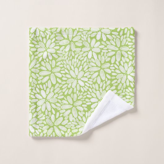 Floral Bloom Waterverf Pattern Bath Towel set Bad Handdoek (Wasdoekje)