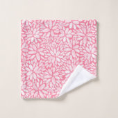 Floral Bloom Waterverf Pattern Bath Towel set Bad Handdoek (Wasdoekje)