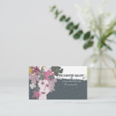 Floral Blooming Spring Garland Woman Benoeming Afsprakenkaartje (Staand voorkant)