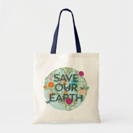 Floral Blooms beschermen en redden onze prachtige  Tote Bag