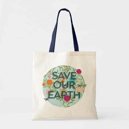Floral Blooms beschermen en redden onze prachtige Tote Bag (Voorkant)