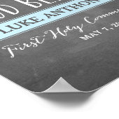 Floral Blooms Chalkboard Gods Zonder Samenwerkings Poster (Hoek)