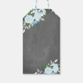 Floral Blooms Chalkboard Religious Dank u Label Cadeaulabel (Achterkant)