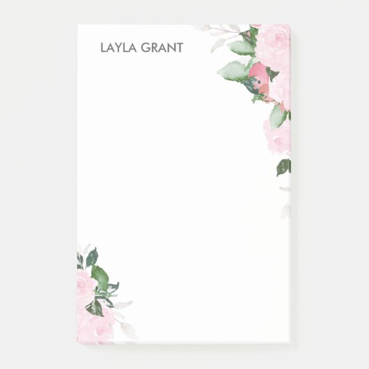 Floral Blooms Post-it® Notes (Voorkant)