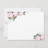 Floral Blooms Religieuze Hartelijk dank Bedankkaart (Achterkant)