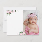 Floral Blooms Religieuze Hartelijk dank voor uw fo Bedankkaart (Achterkant)