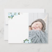 Floral Blooms Religieuze Hartelijk dank voor uw fo Bedankkaart (Achterkant)