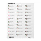 Floral Blooms retouradres label (Full Sheet)