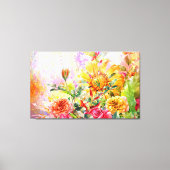 Floral Blossom Bloom Wall Art Canvas Afdruk (Voorkant)