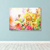 Floral Blossom Bloom Wall Art Canvas Afdruk (Insitu (Houten vloer))