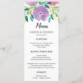 Floral Blossom Menu Kaart