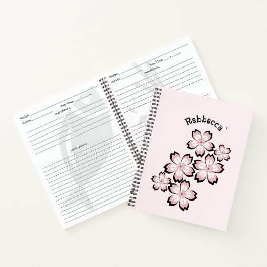 Floral blossom notitieboek (Binnen)
