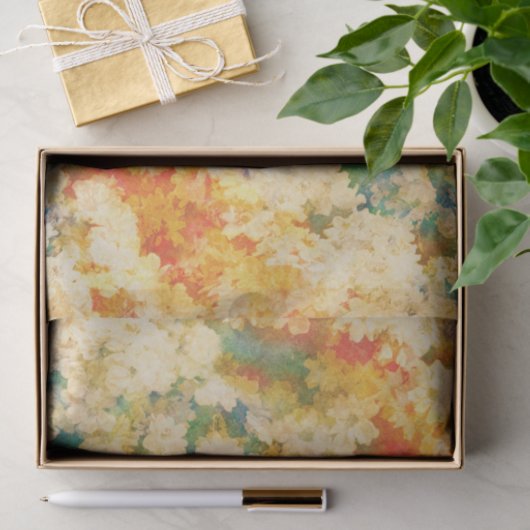 Floral Blossom Pattern Tissuepapier (Geschenk)