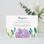 Floral Blossom Reception Kaart (Staand voorkant)