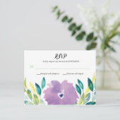 Floral Blossom RSVP-Briefkaart Briefkaart (Staand voorkant)