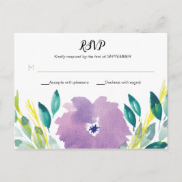 Floral Blossom RSVP-Briefkaart Briefkaart