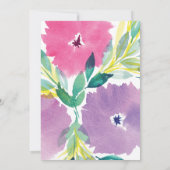 Floral Blossom sparen de Uitnodiging van de Datum (Achterkant)