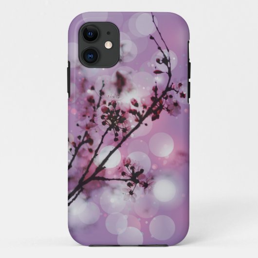 Floral blossom sparkle patroon iPhone5 hoesje (Achterkant)
