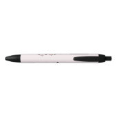 Floral blossom zwarte inkt pen (Achterkant)
