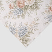 Floral Blue Blush Garden Bouquet Pattern Tissuepapier (Detail)