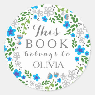  Floral Blue Book behoort tot de Stickers