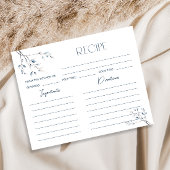 Floral Blue Botanical Vrijgezellenfeest Recept Kaa