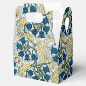 Floral Blue Flowers Lily Valley herhaling Bedankdoosjes (Geopend)