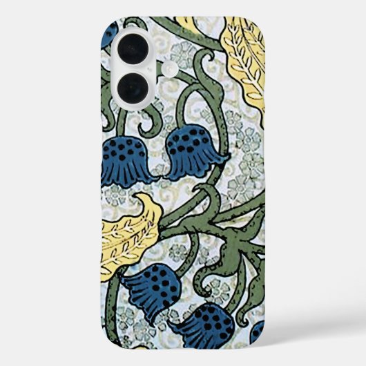 Floral Blue Flowers Lily Valley herhaling Case-Mate iPhone Case (Achterkant)