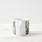 Floral Blue Flowers Lily Valley herhaling Espresso Kop (Achterkant)