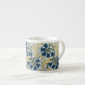 Floral Blue Flowers Lily Valley herhaling Espresso Kop (Voorkant rechts)
