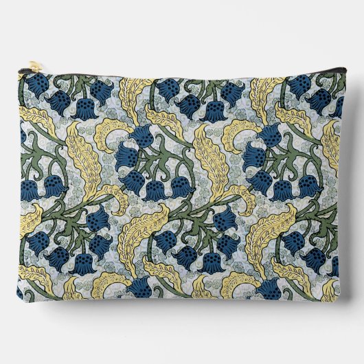 Floral Blue Flowers Lily Valley herhaling Etui (Voorkant)