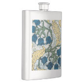 Floral Blue Flowers Lily Valley herhaling Heupfles (Rechts)