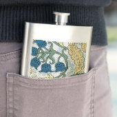 Floral Blue Flowers Lily Valley herhaling Heupfles (Voorbeeld)