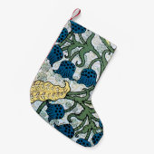 Floral Blue Flowers Lily Valley herhaling Kleine Kerstsok (Voorkant (Hangend))