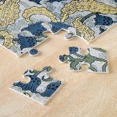 Floral Blue Flowers Lily Valley herhaling Legpuzzel (Zijkant)