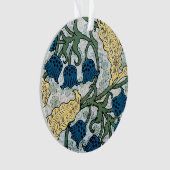 Floral Blue Flowers Lily Valley herhaling Ornament (voorkant)