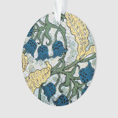 Floral Blue Flowers Lily Valley herhaling Ornament (voorkant)
